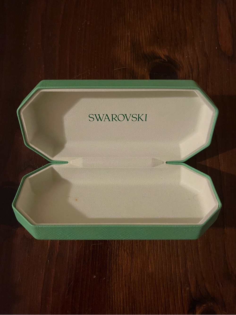 swarovski mint green eyeglasses case